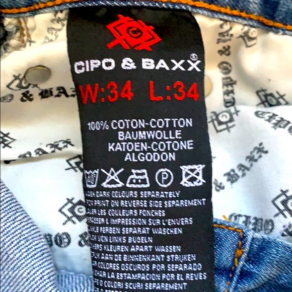 Cipo and Baxx Jeans Men’s 34 X 34 NWT - Picture 7 of 8